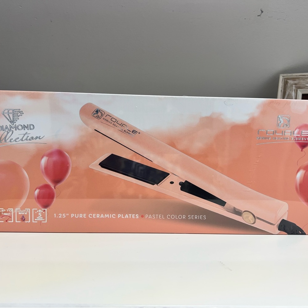 Royale Diamond Collection Rose Gold Hair Straightener